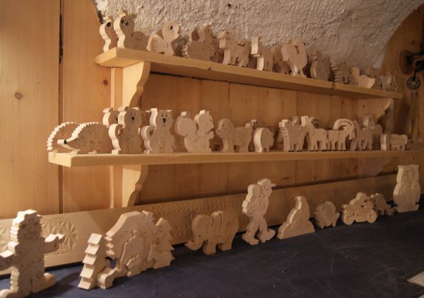 wooden jigsaw puzzle animals character handmade nursery 
