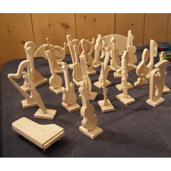 accordion mounted on a base music theme handmade solid wood