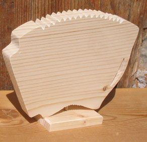 accordion mounted on a base music theme handmade solid wood