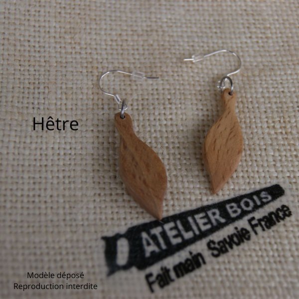 jewelry earrings wood handcrafted ash