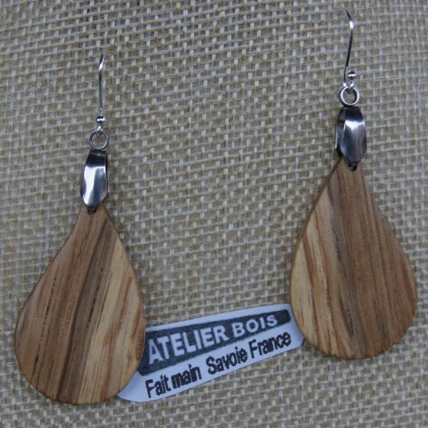 oak drop earrings, ethical wood jewelry, nature jewelry, handmade