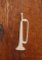 Wooden bugle 15cm musical decoration