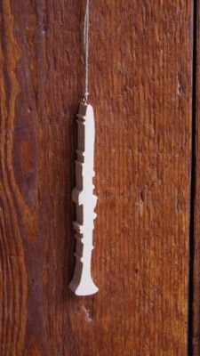 Solid spruce clarinet 15cm, handmade