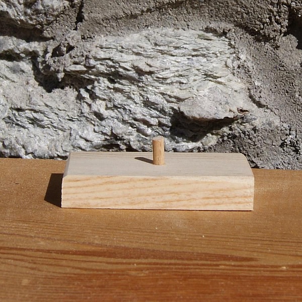 Cor d'harmonie en bois ht 20cm d&eacute;coration musicale en bois, cadeau corniste, fait main