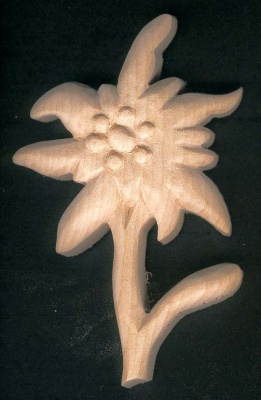 Edelweiss carved unwaxed