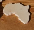 Figurine map of Africa ht6cm ep 3mm to decorate