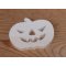 3mm pumpkin figurine to paint and glue, handmade solid wood scrapbooking embellishment