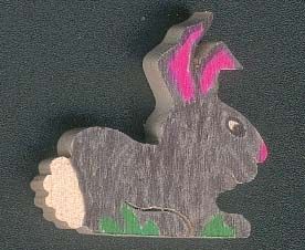 rabbit figurine to decorate, glue miniature creative leisure