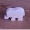 Miniature elephant figurine in solid wood to decorate handmade crafts 