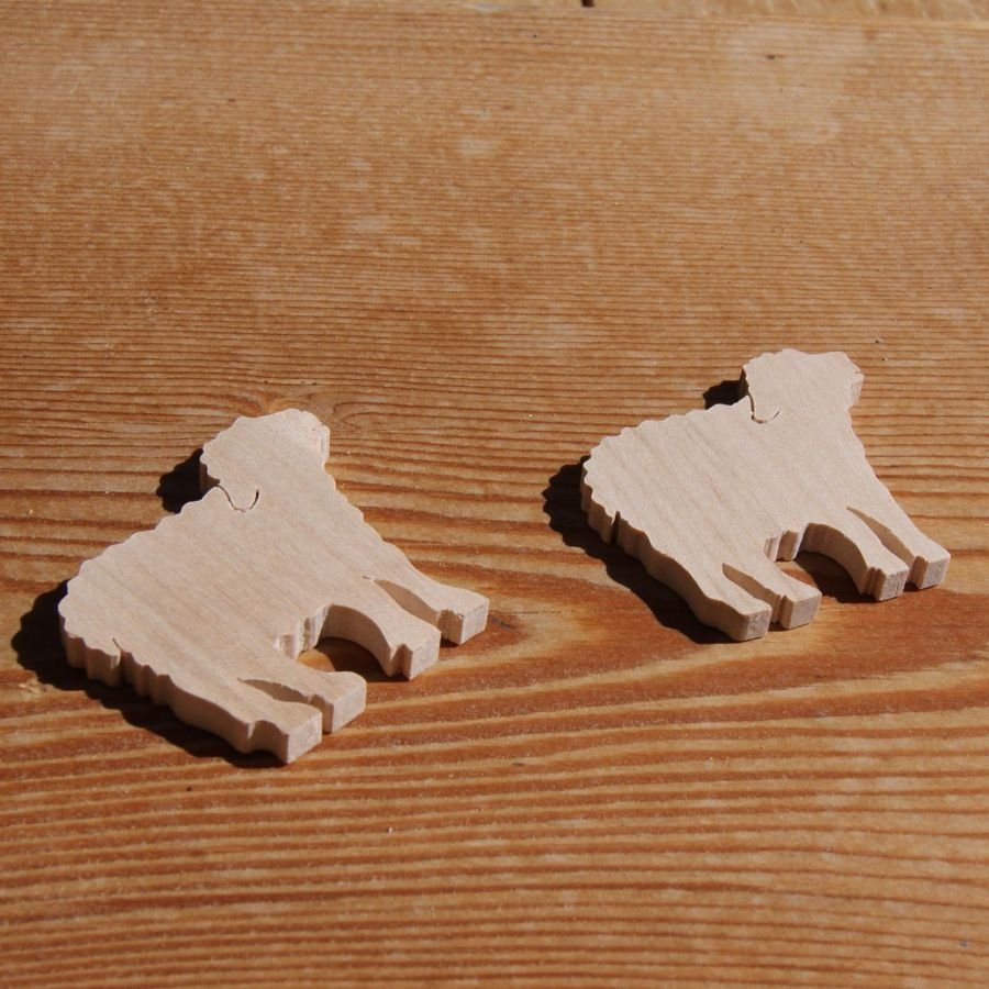 Miniature sheep, lamb, ewe to decorate, creative leisure embellishment wood handmade