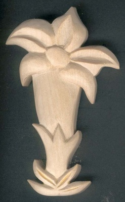 Carved gentian waxed nature