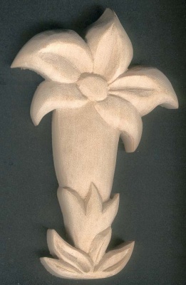 Unwaxed carved gentian