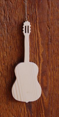 Wooden guitar ht20cm music theme interior decoration, guitarist gift