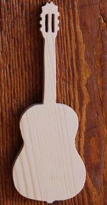 Wooden guitar ht20cm music theme interior decoration, guitarist gift