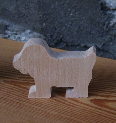 dog place card wedding theme animals or farm handmade solid wood