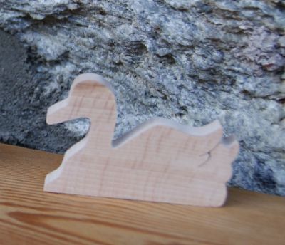 mark place swan theme nature solid beech wood handmade