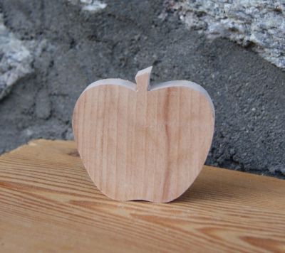 apple place card, country theme decoration