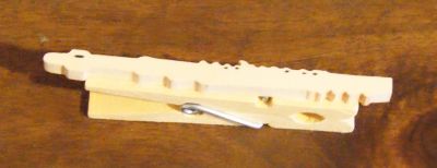 music clip for flute, handmade solid wood, flute player gift