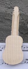 handmade solid wood guitar score clip for musician gift