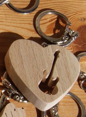 heart and electric or bass guitar keychain, personalized handmade guitarist gift