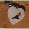 heart and marmot key ring