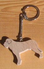 key ring for Saint Bernard or golden retriever dog