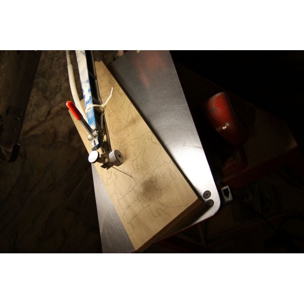 Wooden puzzle 3 pieces cat, Hetre kitten, handmade