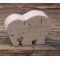 Wooden jigsaw puzzle 3 pieces elephant Hetre massif, handmade, savannah animals