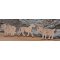 Wooden jigsaw puzzle 4 pieces horse riding Hetre massif fait main, animaux de la ferme