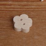 Solid wood button flower to decorate and sew creative leisure, handmade