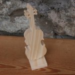 violin mounted on solid wood wedding decoration handmade birthday gift violinist