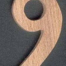 Number 9 ht 10cm wood marking