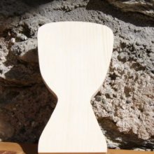 Wooden Djembe 15cm, music decoration