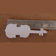 Figurine violin ht 6cm to stick