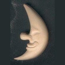 Carved moon waxed nature