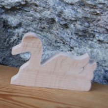 mark place swan theme nature solid beech wood handmade