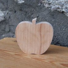 apple place card, country theme decoration