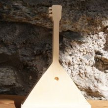 balalalika mounted on a base, table decoration theme music, handmade