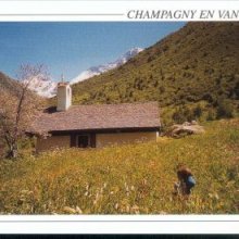 Postcard Champagny le Haut Chapel of Friburge