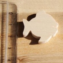 miniature fish figurine thickness:3mm to paint and glue solid maple wood handmade