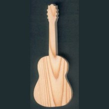 Wooden guitar 15cm decoration music