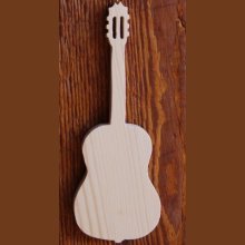 Wooden guitar ht20cm music theme interior decoration, guitarist gift