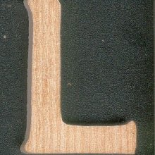 Wooden letter L to paint and glue