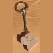 Key door dog head Saint Bernard, golden retriever handmade solid wood