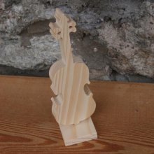 wooden violin height 20cm decoration of interior, center of table of festivals, failt hand