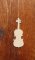 wooden violin ht15cm, musical decoration, musician gift, handcrafted