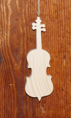 wooden cello 15 cm musical decoration, handmade